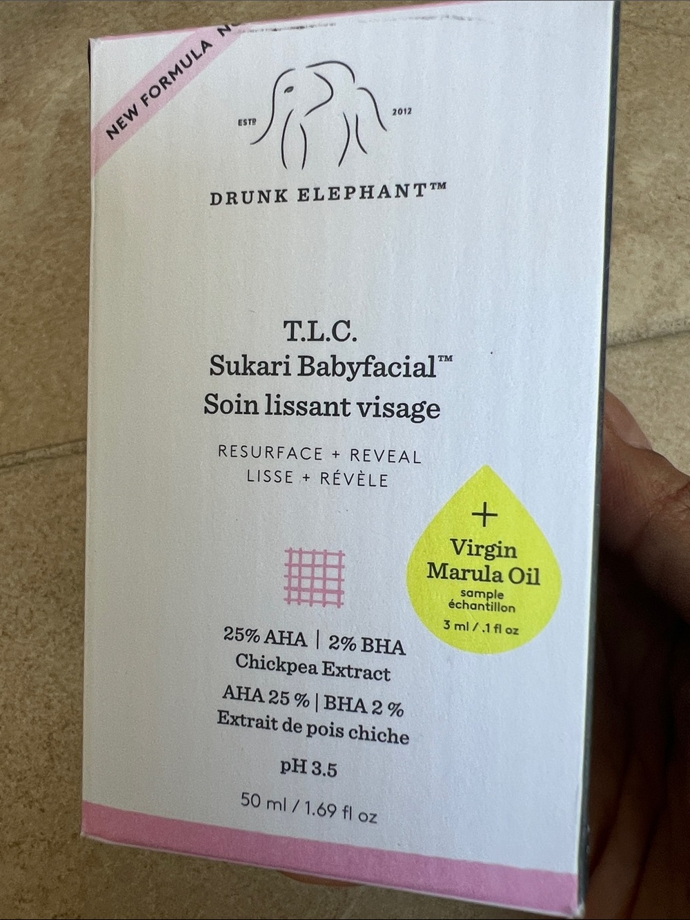 Drunk Elephant T.L.C. Sukari Babyfacial™ AHA + BHA Mask